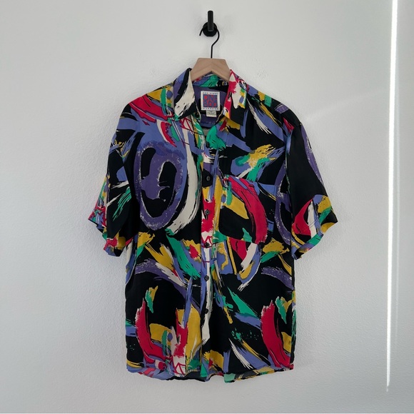 Other - Vintage Silk Button Up